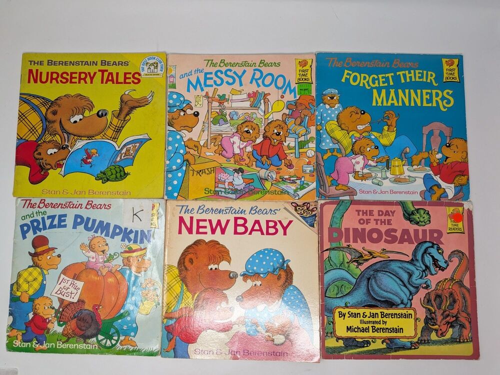 Vintage Berenstain Bears Lot of 12 Paperback Books 1980s 1990s Kids Bundle